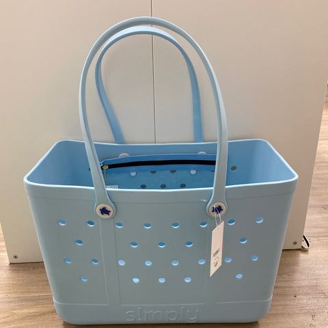 Simply Southern Large Tote: Cool Blue