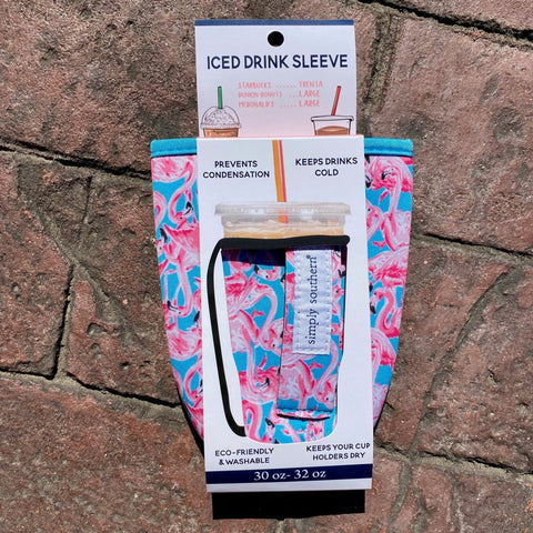 Iced Drink Sleeve - Flamingo