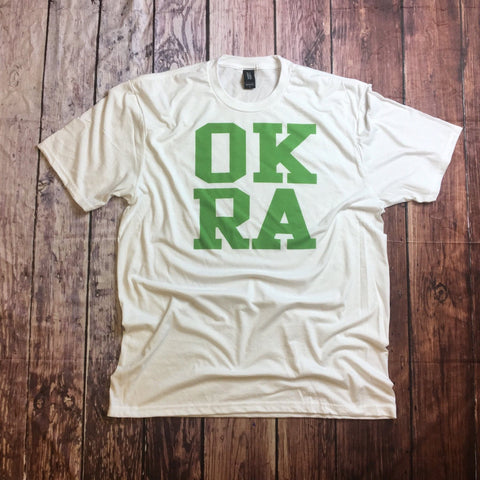 White Okra Square T-Shirt