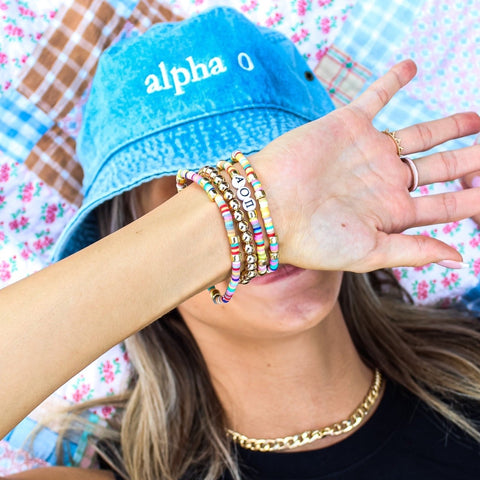 Tri Delta Miley Stacked Bracelet