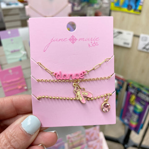 Triple the Love Necklaces-Light Pnk Dance