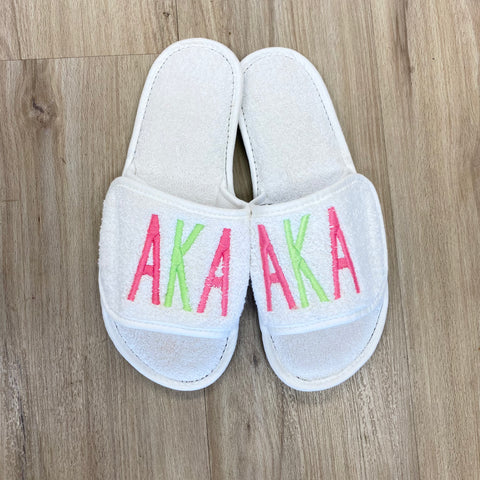 AKA Terry Cloth Slippers