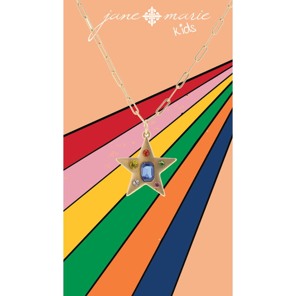 All About A Smile Necklace: Gold Star