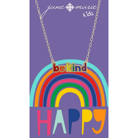 Be Kind Rainbow Necklace