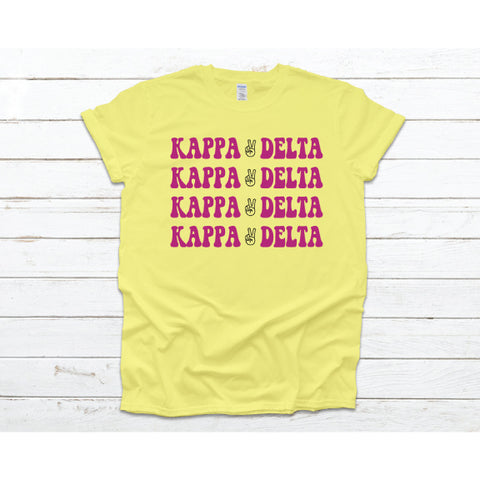 Kappa Delta Peace Sign Tee