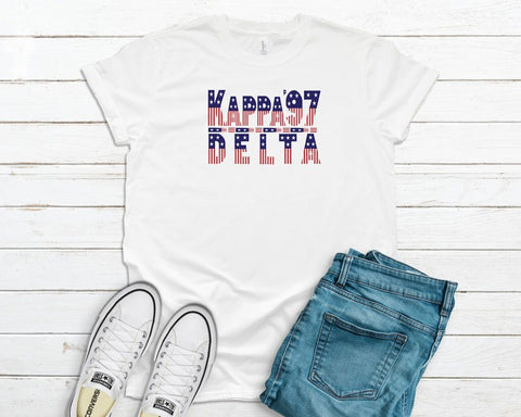 kappa delta patriotic tee