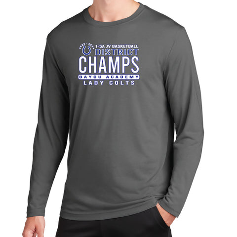JV Basketball District Champs Dri-Fit Long Sleeve Tee