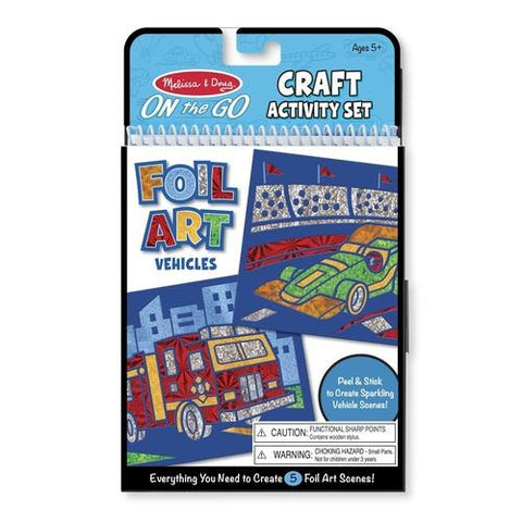 Melissa & Doug On the Go Vehicles Foil Art