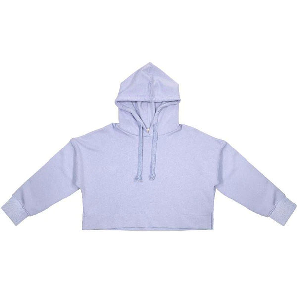 Simply Southern® Cropped Hoodie: Frost