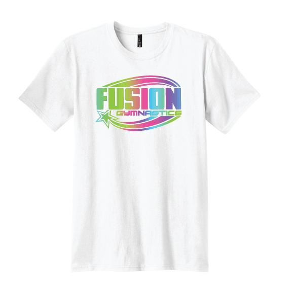 Fusion Gymnastics Rainbow Logo Tee - Heidisonline