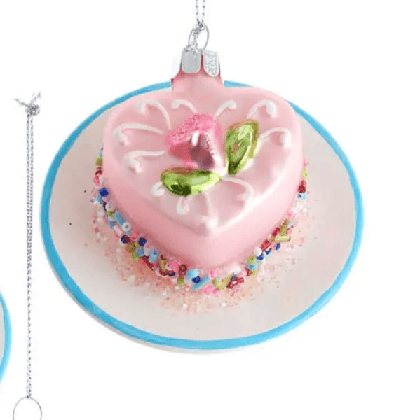 3.25" Glass Mini Cake Ornaments