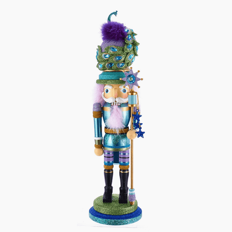 17.5" Hollywood Peacock Hat Nutcracker