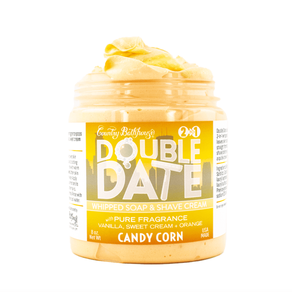 Double Date Whipped Soap & Shave Cream: Candy Corn