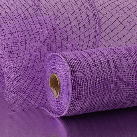 21" Deco Poly Mesh: Metallic Purple