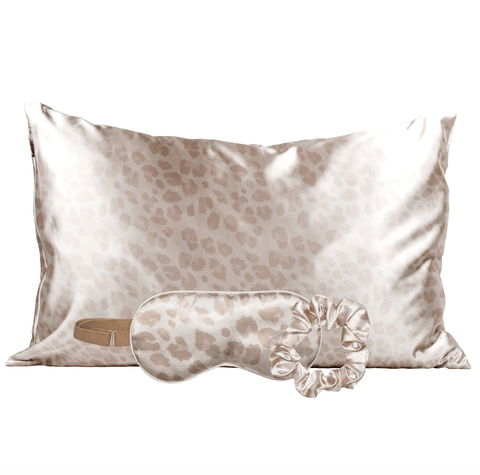 Satin Sleep Set - Leopard