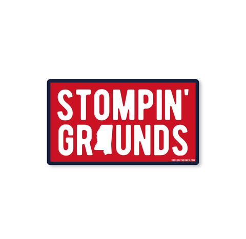 Stompin' Grounds Mississippi Decal