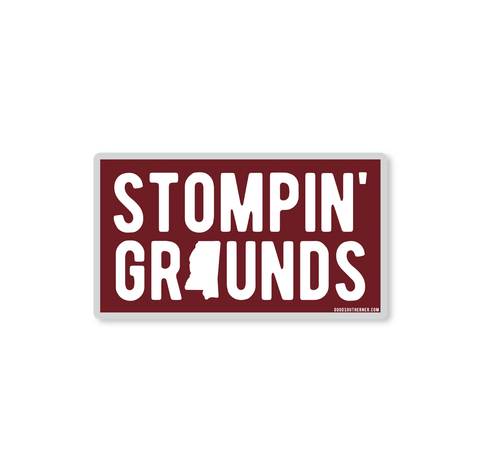 Stompin' Grounds MS State Decal