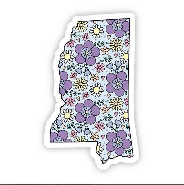 Mississippi Floral Decal
