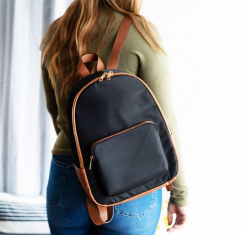 Lauren Backpack Purse - Black