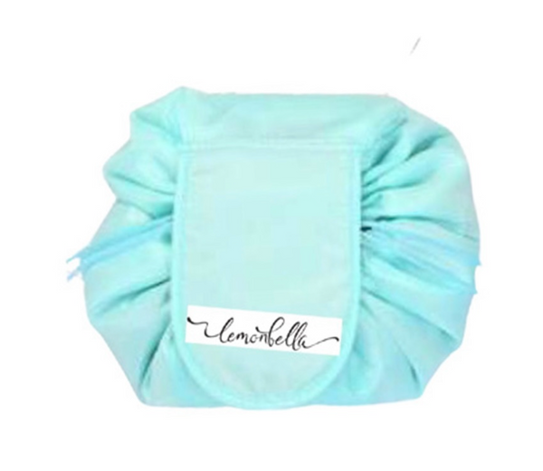 Lemonbella Lay Flat Cosmetic Bag - Turquoise