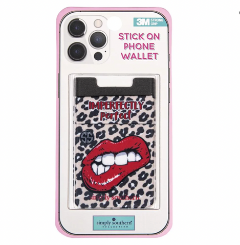 Simply Southern® Stick On Phone Wallet - Lips
