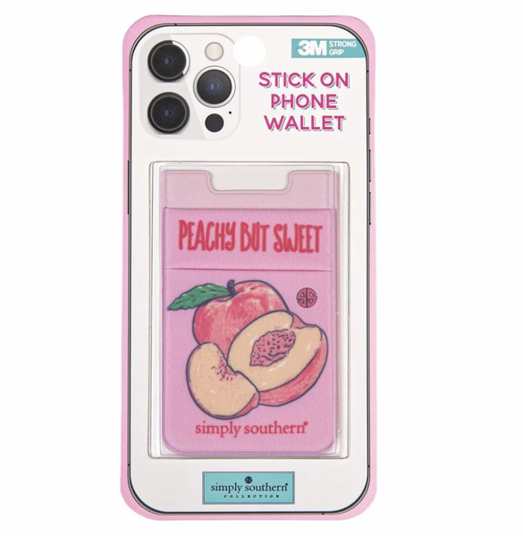 Simply Southern® Stick On Phone Wallet - Peachy