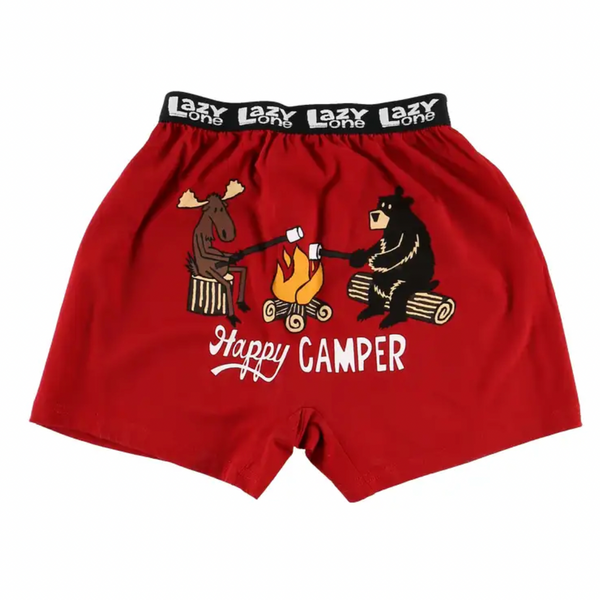 LazyOne® Happy Camper Kids Boxers