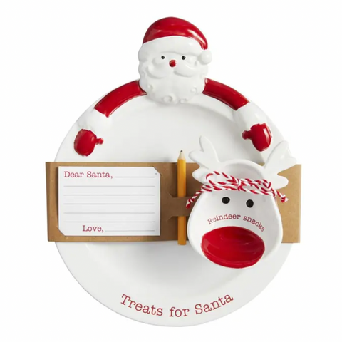 Treats For Santa Plate & Bowl