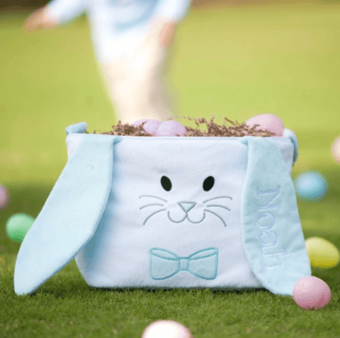 blue bunny easter basket
