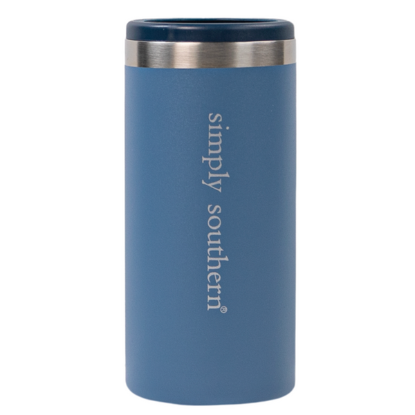 Simply Southern® Stainless Slim Can Cooler: Navy
