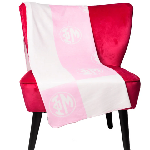 Phi Mu Monogram Woven Blanket