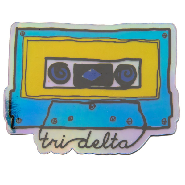 Tri Delta Holographic Cassette Decal