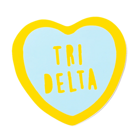 Tri Delta Sweet Heart Decal