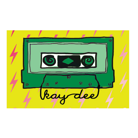 Kappa Delta Cassette Tape Button