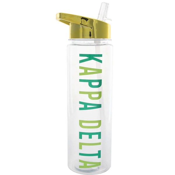 Kappa Delta Gold Lid Water Bottle