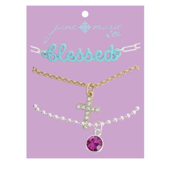 Triple the Love Necklaces-Blessed