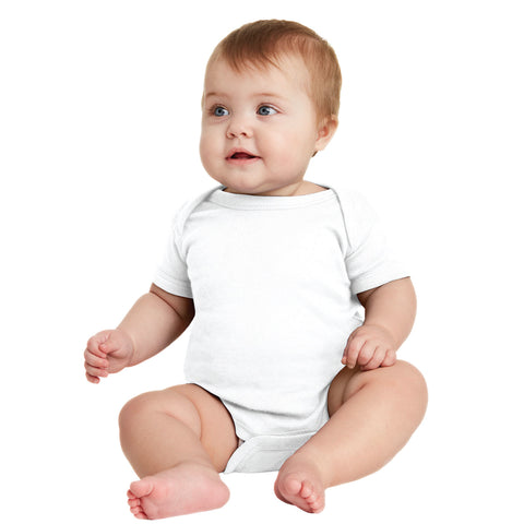 Infant Short Sleeve Ribbed Bodysuit