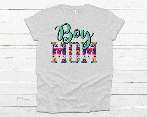 Boy Mom Aztec Tee