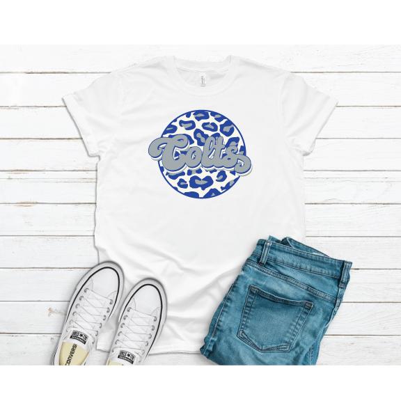 Colts Leopard Circle Tee