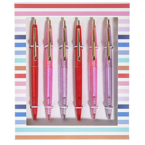 Pink Glitter Pen Set
