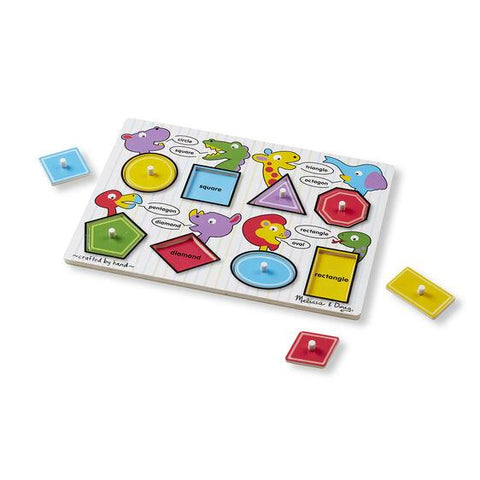 Melissa & Doug Shapes Peg Puzzle