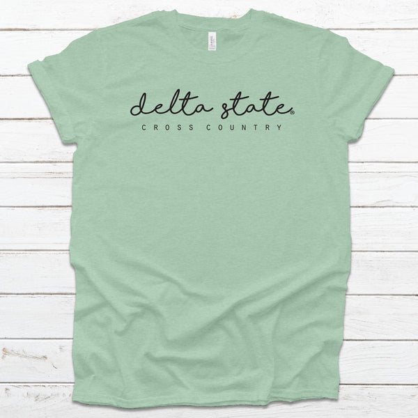 Delta State Script Cross Country Tee