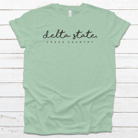 Delta State Script Cross Country Tee