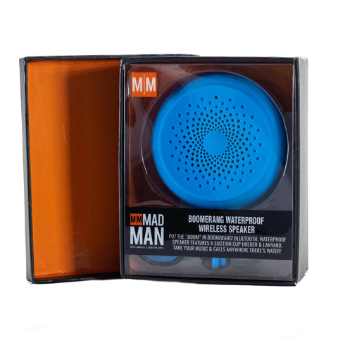 Boomerang Waterproof Bluetooth Speaker - Blue