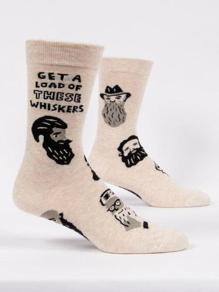 Get A Load of These Whiskers Crew Socks Men