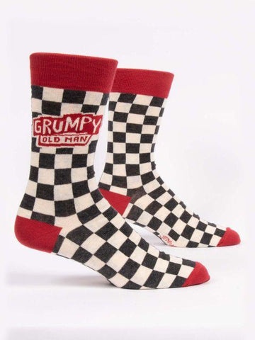 Grumpy Old Man Crew Socks Mens