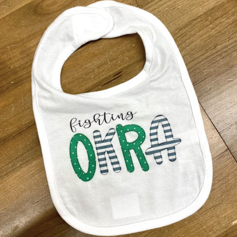 Fighting Okra Bib