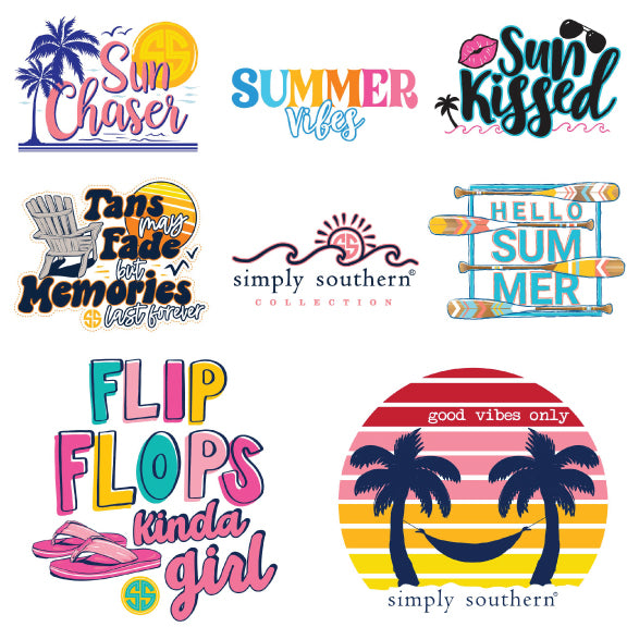 Simply Southern® Sticker Set - Summer