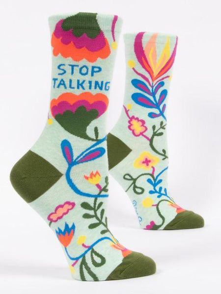 Stop Talking Crew Socks Women