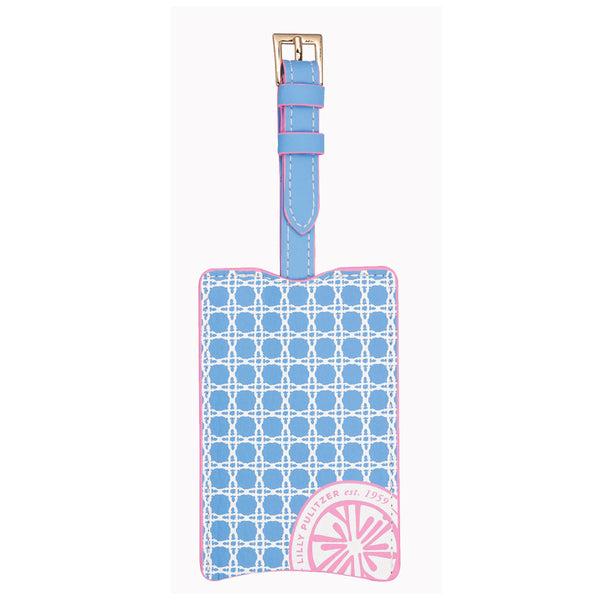 Lilly Pulitzer® Luggage Tag: Frenchie Blue Canning